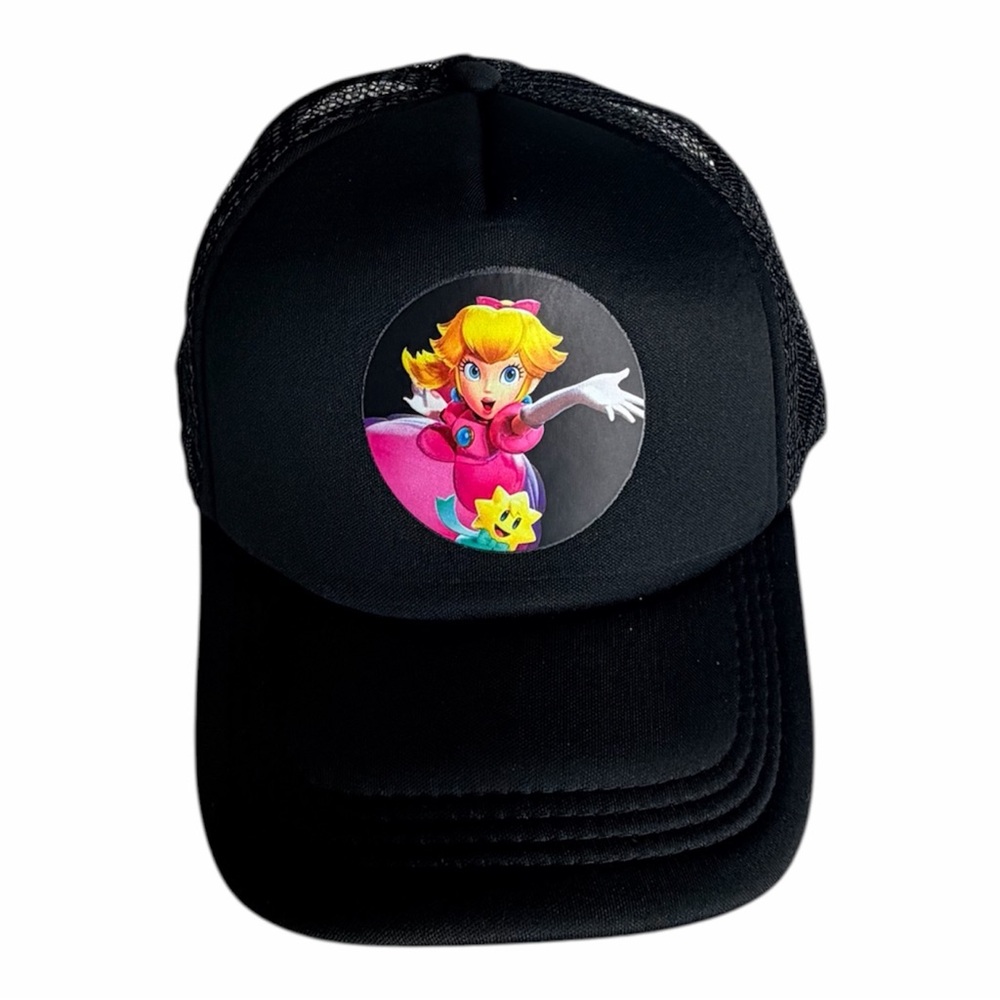 Princess Peach Inspired Hat / Gamer Trucker Cap Universal Studios